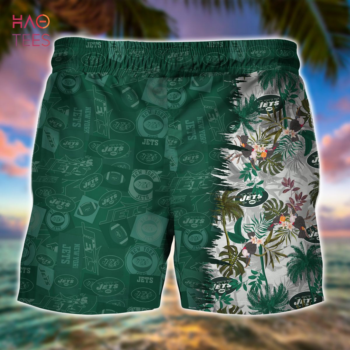 HOT New York Jets NFL Summer Hawaiian Shirt And Shorts