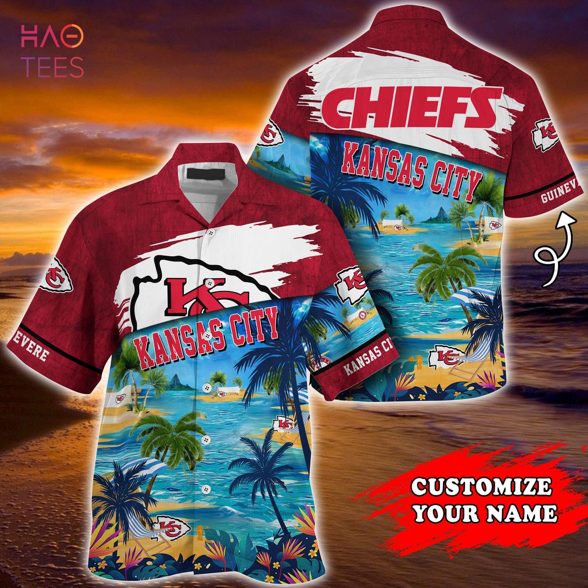 Kansas City Chiefs Hawaii Shirt Camouflage Vintage - NFL - Trendy Aloha