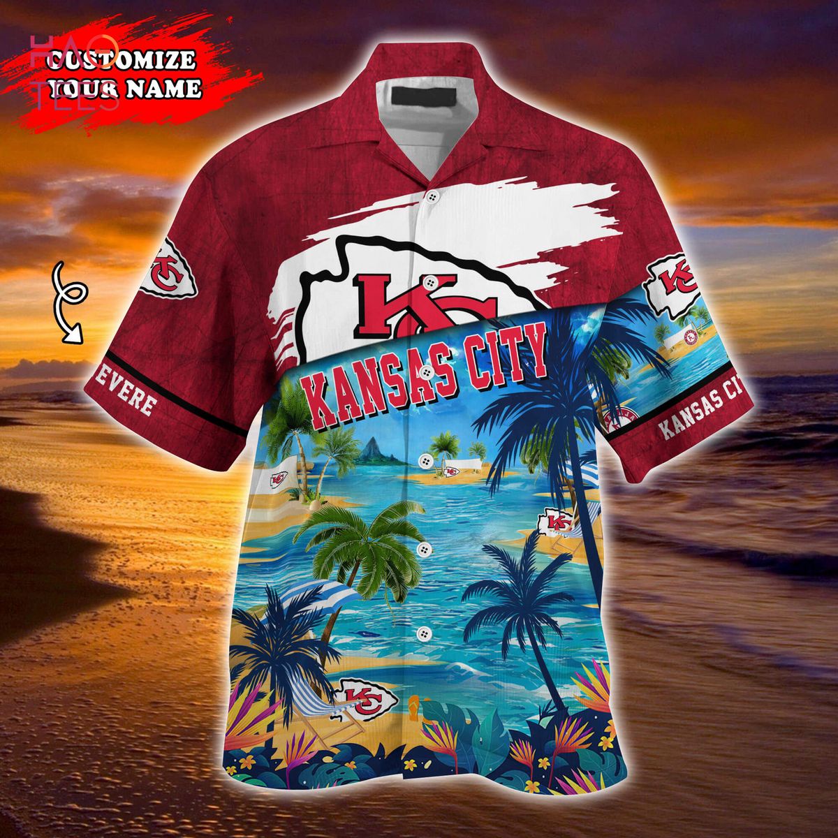 kansas city chiefs bowling shirt