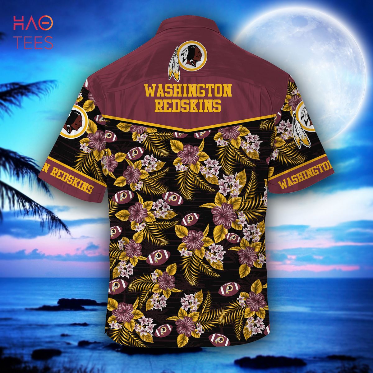 NEW Washington Redskins NFL Hawaiian Shirt
