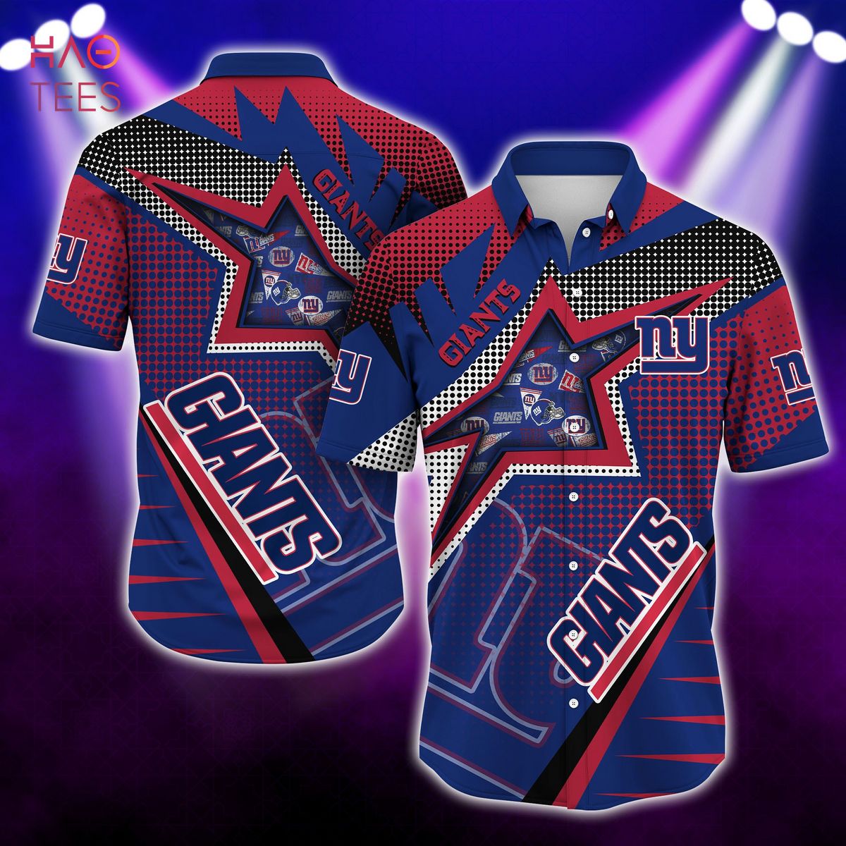 NEW York Giants NFL 3D All Over Printed Hawaiian Shirt, Short