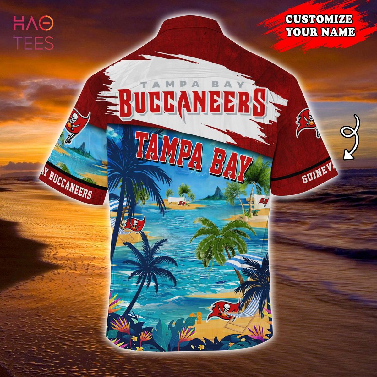 Tampa Bay Buccaneers NFL Customized Summer Hawaiian Shirt