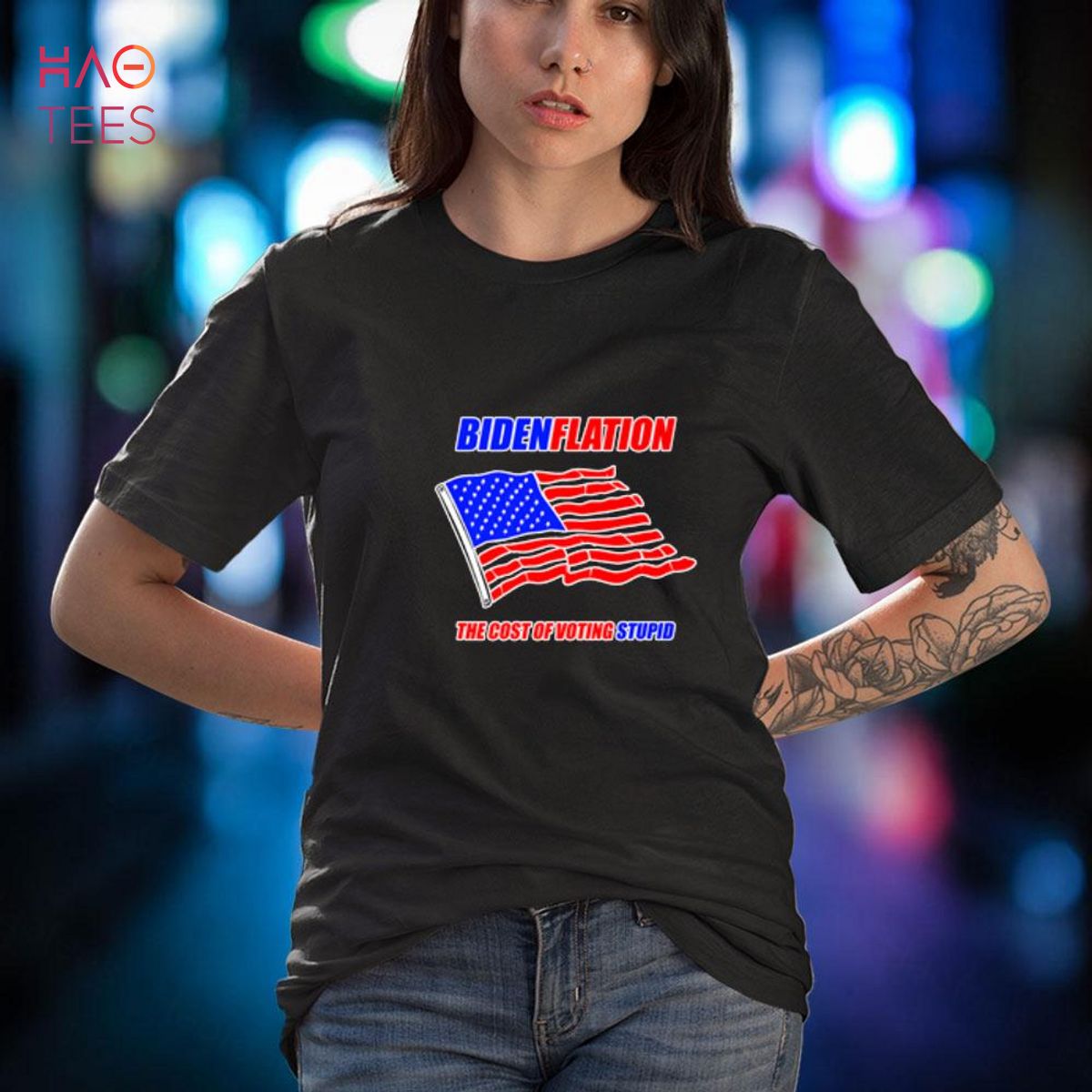 Bidenflation The Cost Of Voting Stupid Funny Political Gift Shirt