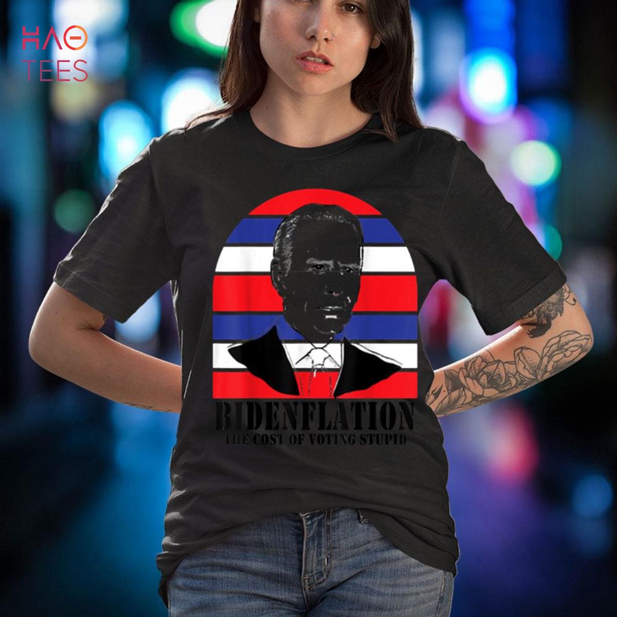 BidenFlation The Cost Of Voting Stupid, Anti Biden 4th July Shirt BidenFlation The Cost Of Voting Stupid, Anti Biden 4th July Shirt