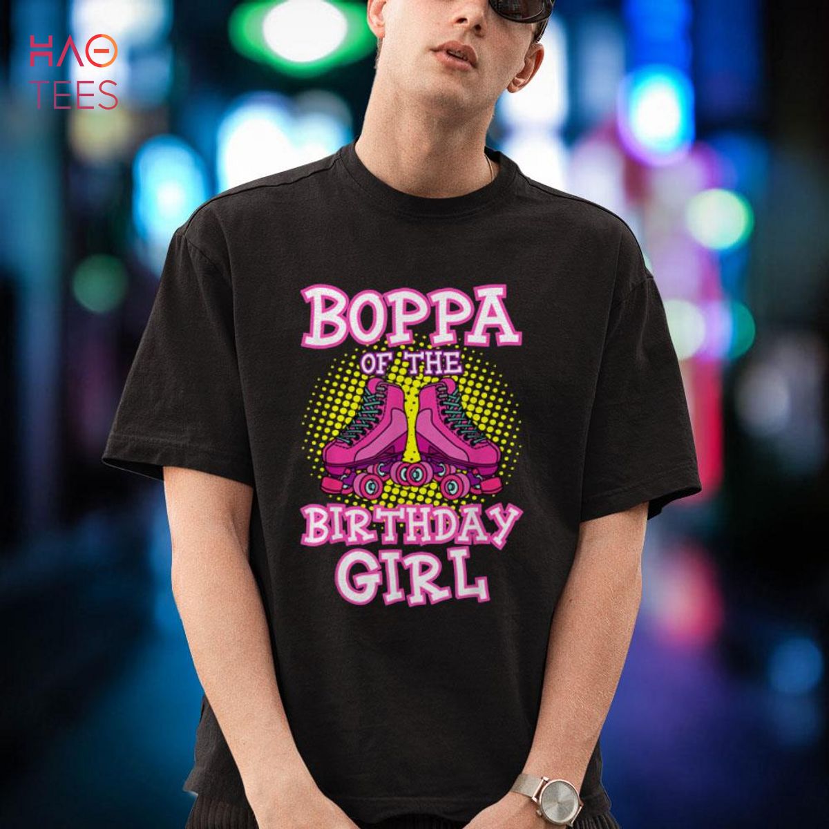 Boppa of the Birthday Girl Roller Skates Birthday Skating Shirt