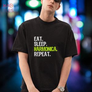 Eat Sleep Harmonica Repeat Player Funny Tank Top