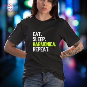 Eat Sleep Harmonica Repeat Player Funny Tank Top