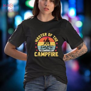 Master of the Campfire Dad Camping Camp Camper Father’s Mens Shirt