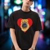 Red Heart Cute Shar Pei Dog Shirt