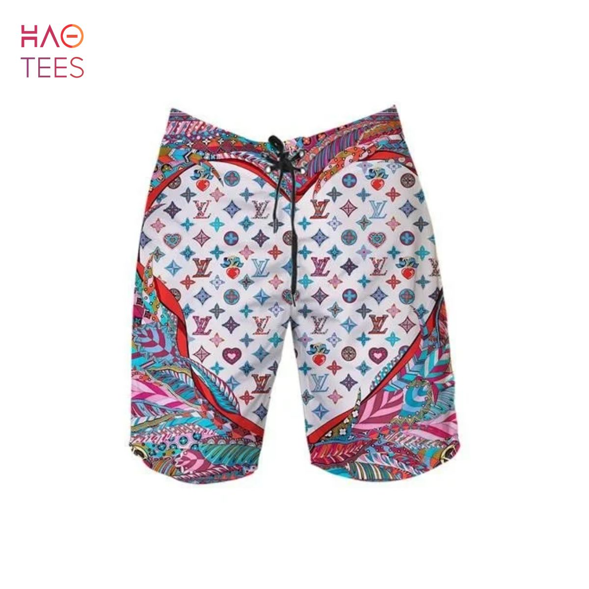 Louis Vuitton Heart Luxury Summer Beach Shorts Luxury Store