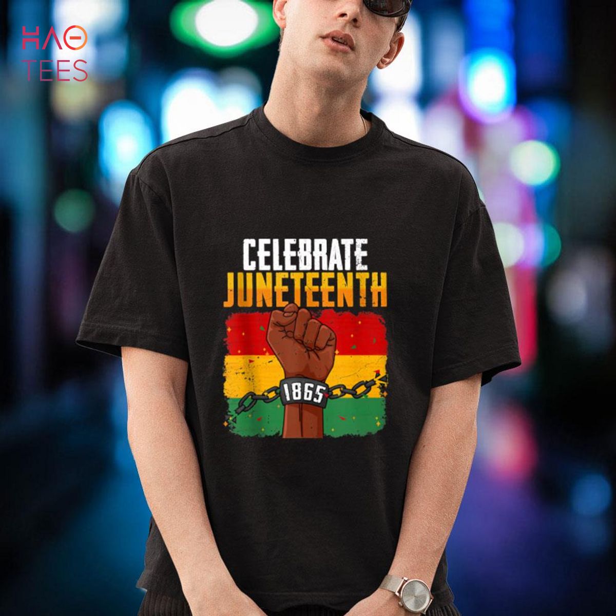Juneteenth Celebrate 1865 June 19th African Flag Black Pride Shirt
