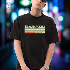 Retro 3th Grade Teacher Profession Job Title Co Corker Idea Shirt