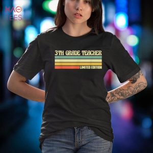 Retro 3th Grade Teacher Profession Job Title Co Corker Idea Shirt