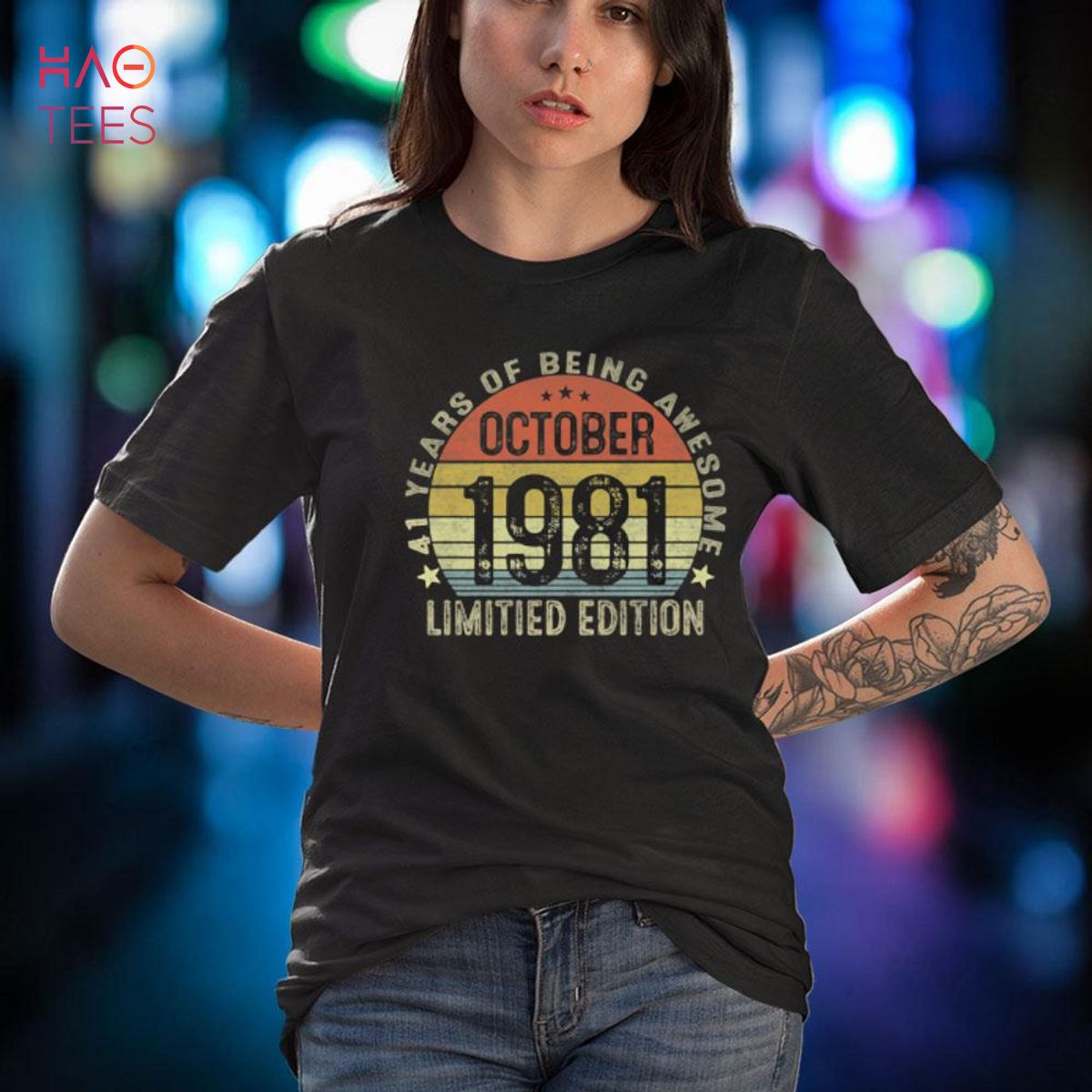 Vintage 41th Birthday Tee October 1981 41 Years Old Gifts Shirt Vintage 41th Birthday Tee October 1981 41 Years Old Gifts Shirt
