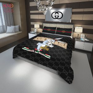 BEST Gucci Bugs Bunny Black Limited Edition Bedding Set