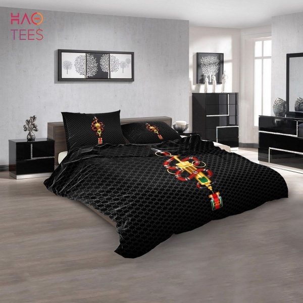 GC Black Luxury Pattern High-end Brand Bedding Sets