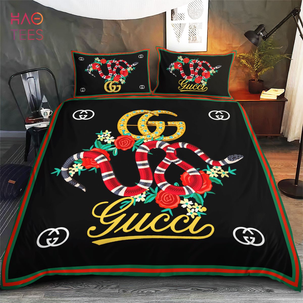 Gucci Black Gold Limited Edition Bedding Sets