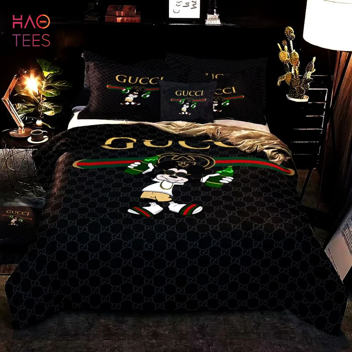 Mickey Mouse Gucci bedding set