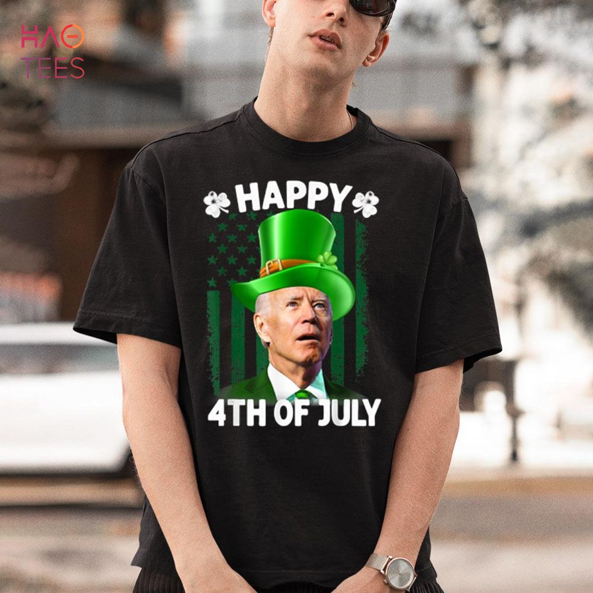 Happy 4th Of July Confused Funny Joe Biden St Patricks Day Shirt