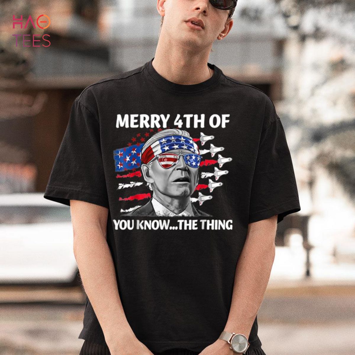 Merry 4th of you know the thing July The Thing Funny Biden Shirt