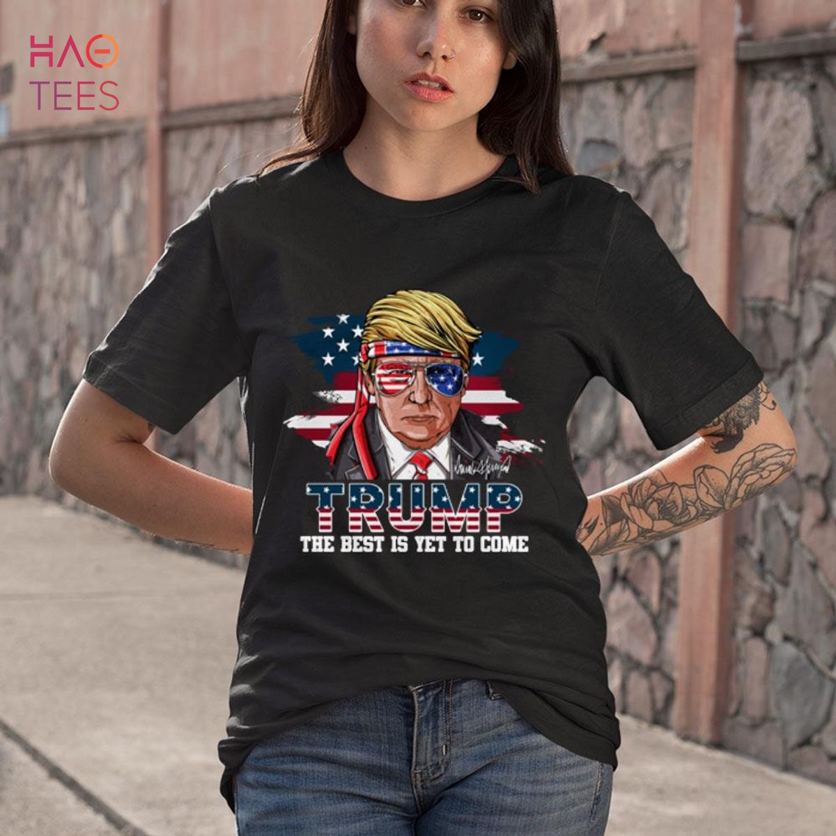 Trump The Best Is Yet To Come USA Flag Donald Trump 4th July Shirt