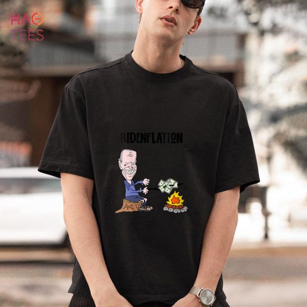 Womens Socialdudtees Funny anti Biden Bidenflation Political Satire Shirt
