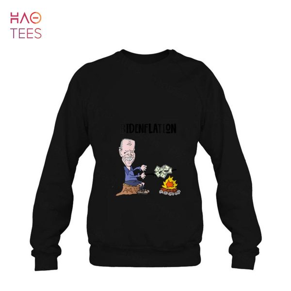 Womens Socialdudtees Funny anti Biden Bidenflation Political Satire Shirt