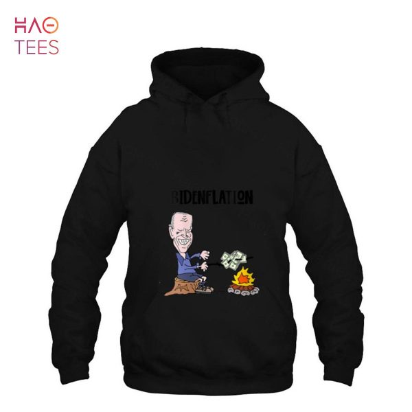 Womens Socialdudtees Funny anti Biden Bidenflation Political Satire Shirt