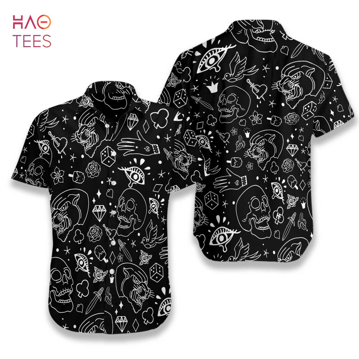 Native American Skull Vintage Art Style Hawaiian Shirt - Trendy Aloha -  Trendy Aloha