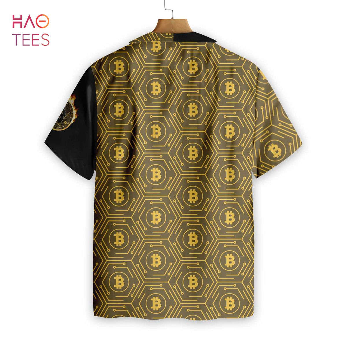 Bitcoin Flame Hawaiian Shirt Bitcoin Flame Hawaiian Shirt