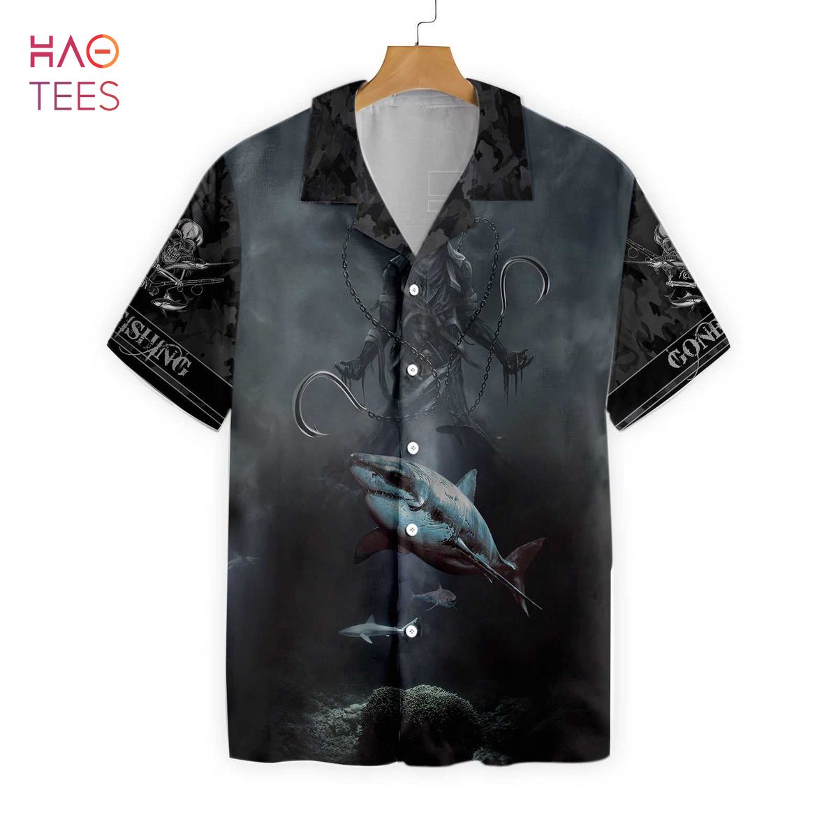 Fishing Because Murder Is Wrong Crazy Fishing Hawaiian Shirt
