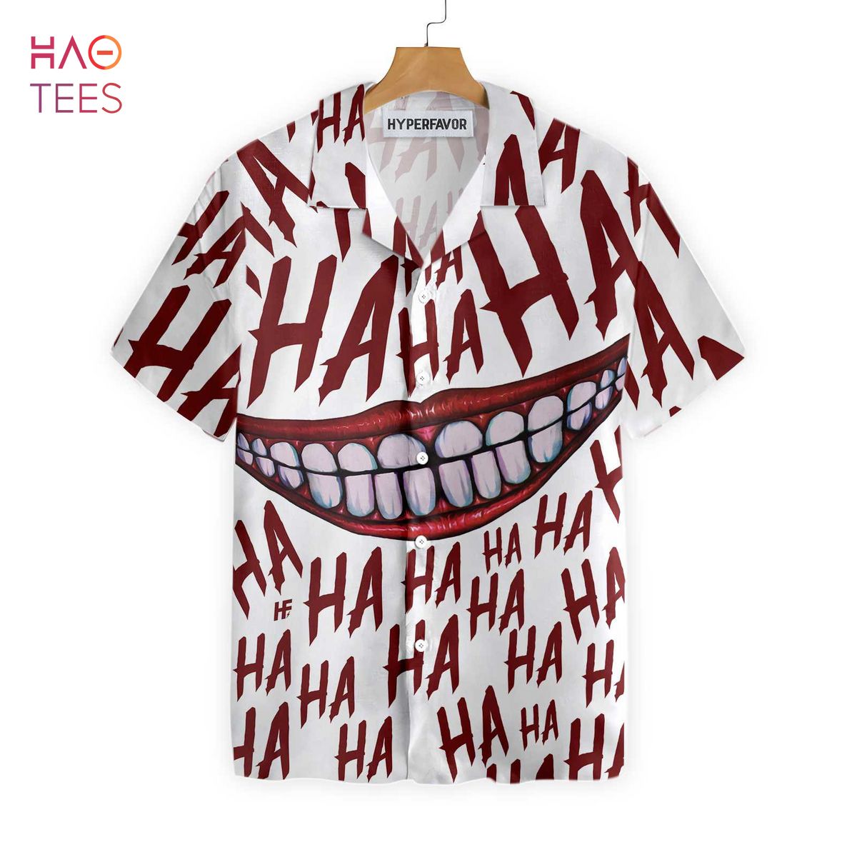 Scary Halloween Clown Smile Hawaiian Shirt