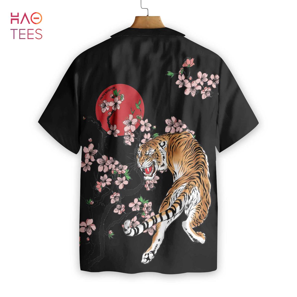 Japanese Tiger Sakura Hawaiian Shirt
