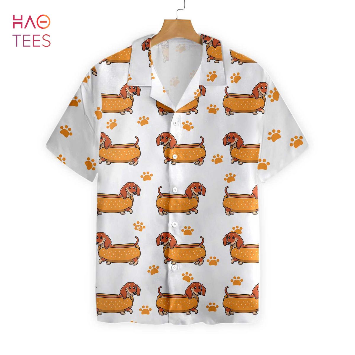 Real Hotdog Dachshund Hawaiian Shirt