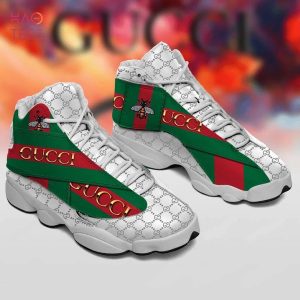 Air Jordan 13 Mix Gucci Green White Limited Edition Sneaker Shoes