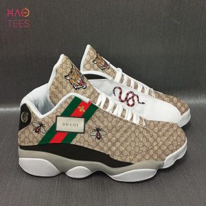 Air Jordan 13 Mix Gucci Tiger Bee Limited Edition Sneaker Shoes