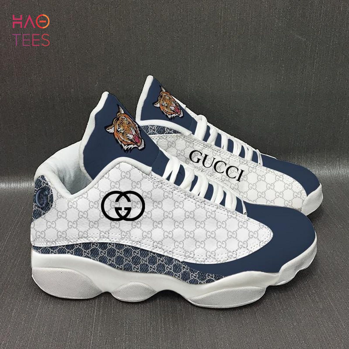 Air Jordan 13 Mix Gucci Tiger White Limited Edition Sneaker Shoes