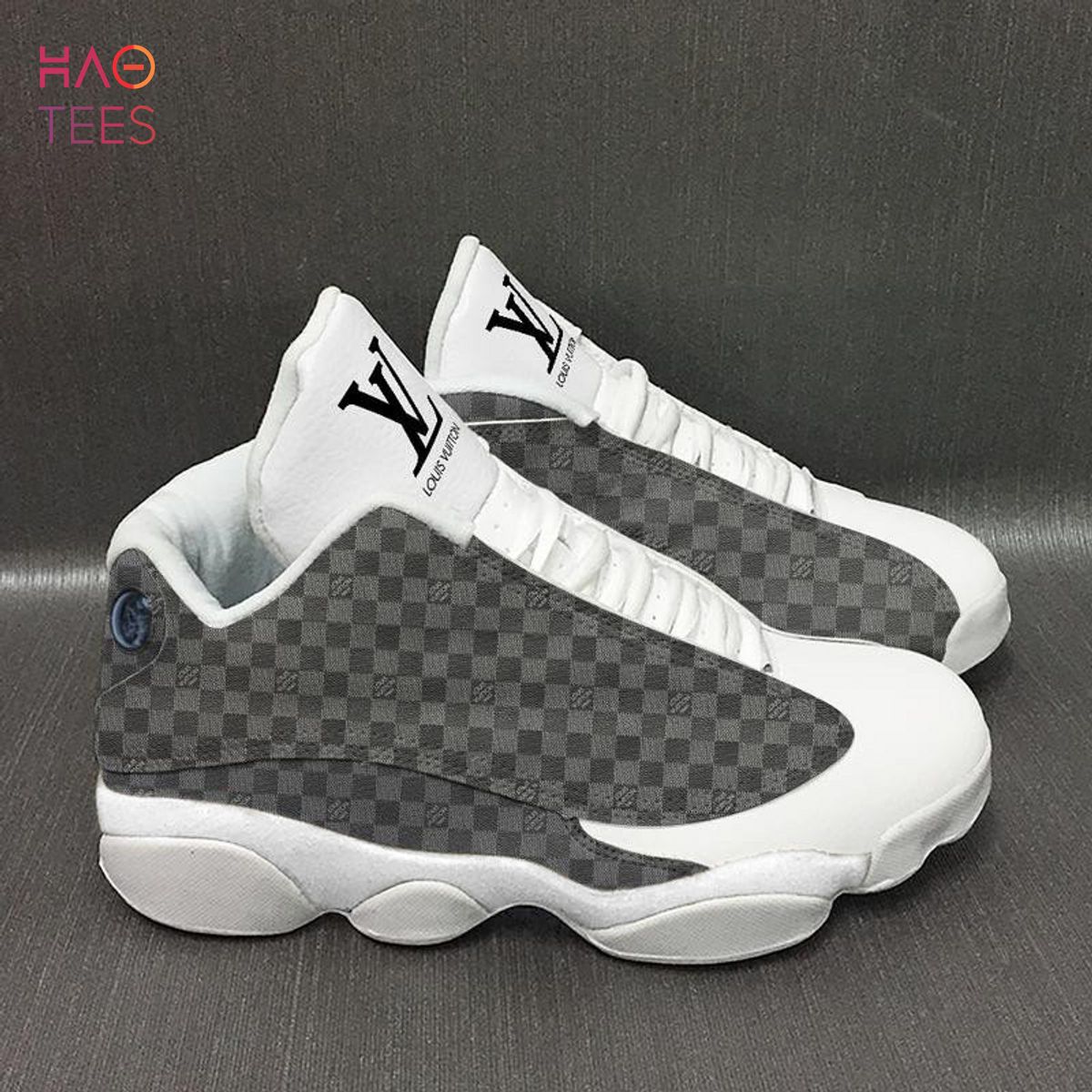 Louis Vuitton Air Jordan 13 White Mix Black LV Shoes, Sneakers