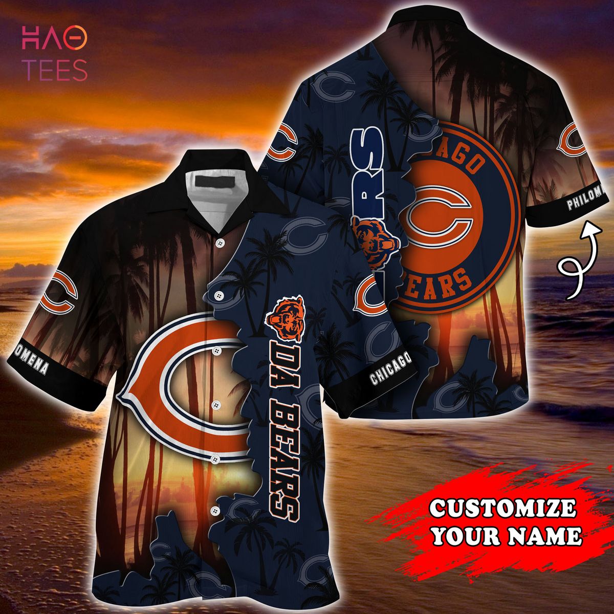 BEST Chicago Bears NFL Customized Summer Hawaiian Shirt BEST Chicago Bears NFL Customized Summer Hawaiian Shirt