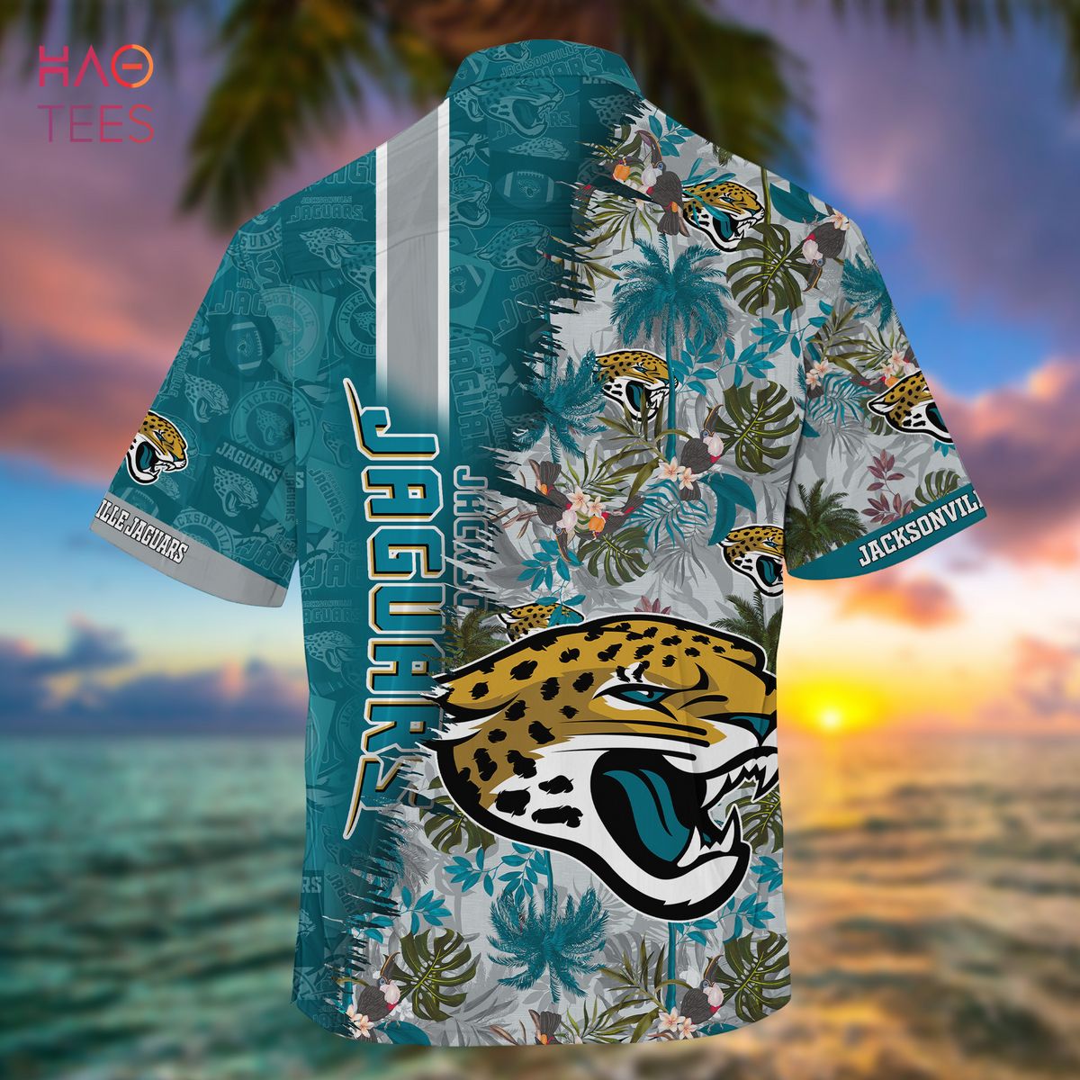 Jacksonville Jaguars Weed Teal Hawaii Summer Hawaiian Shirt And Short