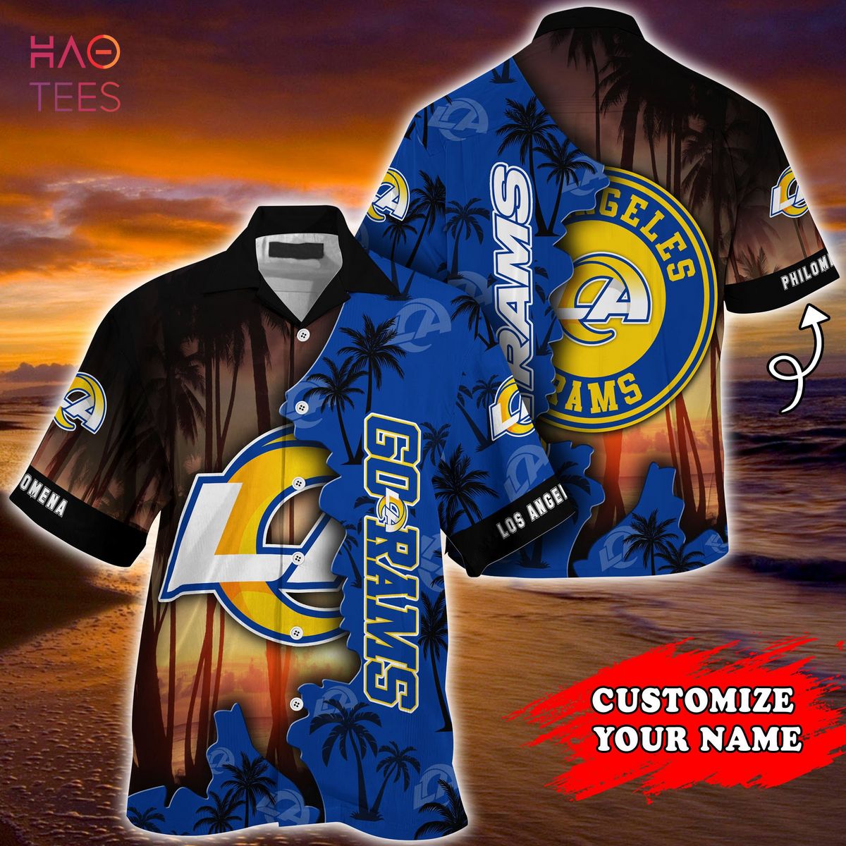 BEST Los Angeles Rams NFL Customized Summer Hawaiian Shirt BEST Los Angeles Rams NFL Customized Summer Hawaiian Shirt