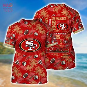 NEW San Francisco 49ers NFL Hawaiian Shirt And Short