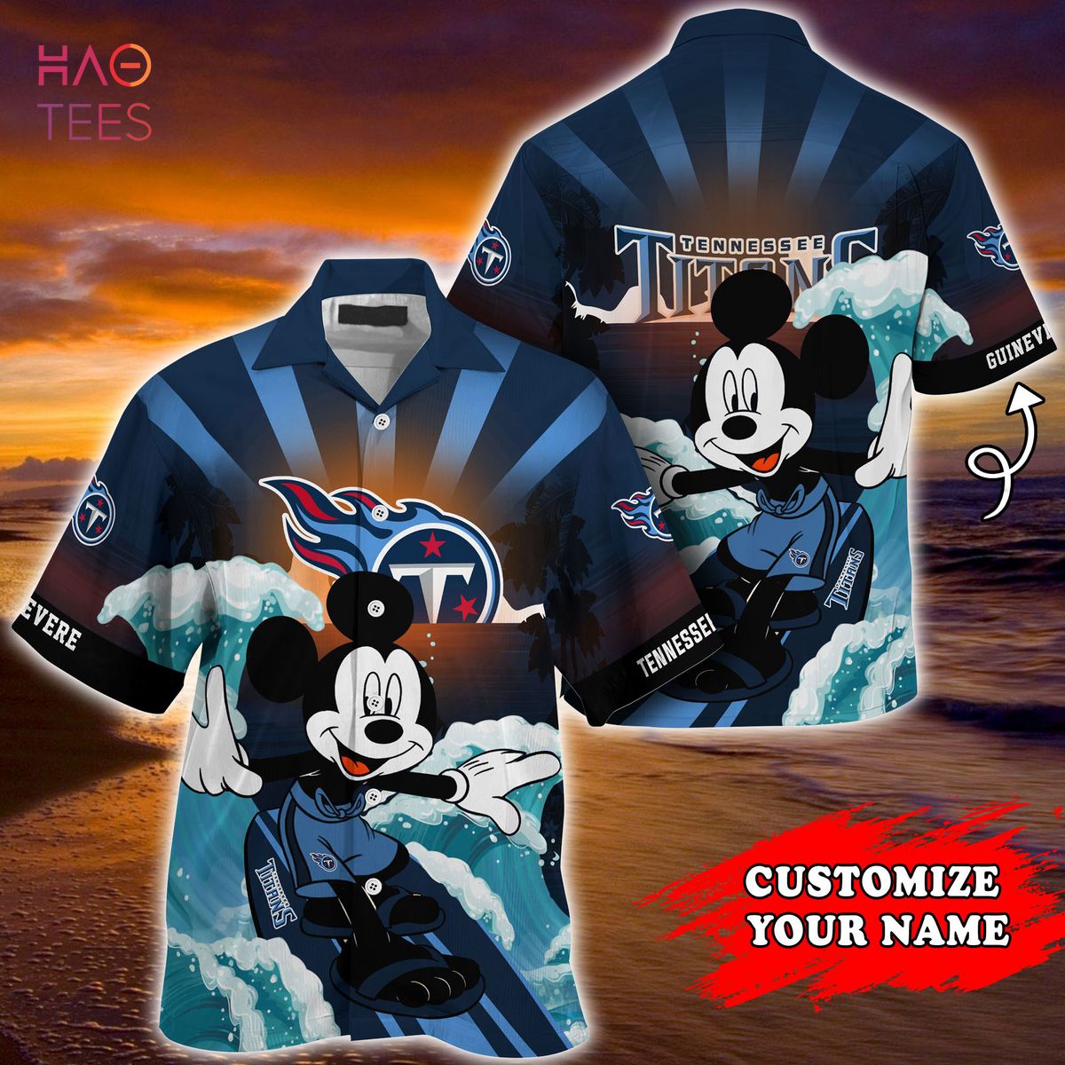 Tennessee Titans Mickey Mouse Hawaiian Shirt, Tennessee Titans Logo  Tropical Shirts, Unique Gifts for NFL Football Fan - The best gifts are  made with Love