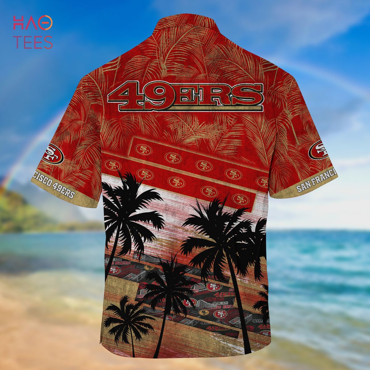 Vintage Nfl San Francisco 49ers Hawaiian Shirt Beach Vacation Gift