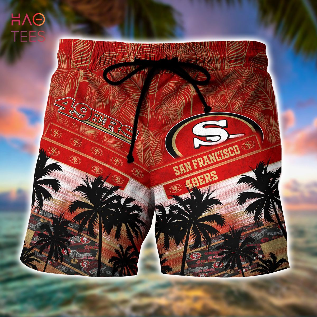 Vintage Nfl San Francisco 49ers Hawaiian Shirt Beach Vacation Gift