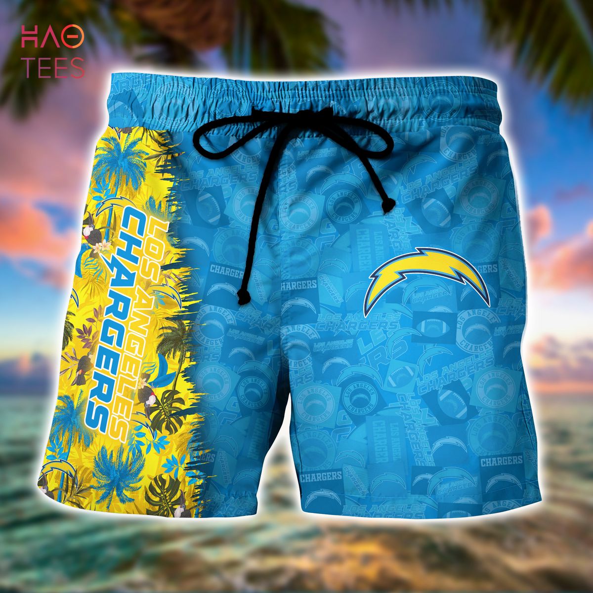 HOT Los Angeles Chargers NFL Summer Hawaiian Shirt And Shorts