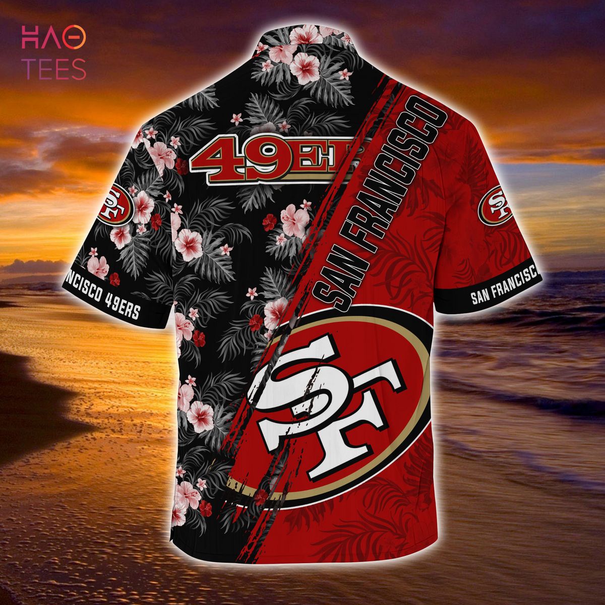 Mickey And Floral San Francisco 49ers NFL Summer Hawaiian Shirt
