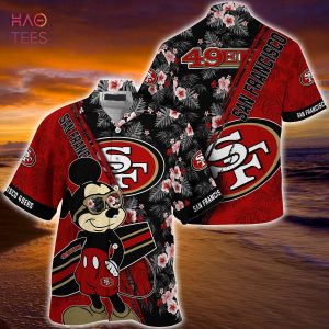 Mickey And Floral San Francisco 49ers NFL Summer Hawaiian Shirt