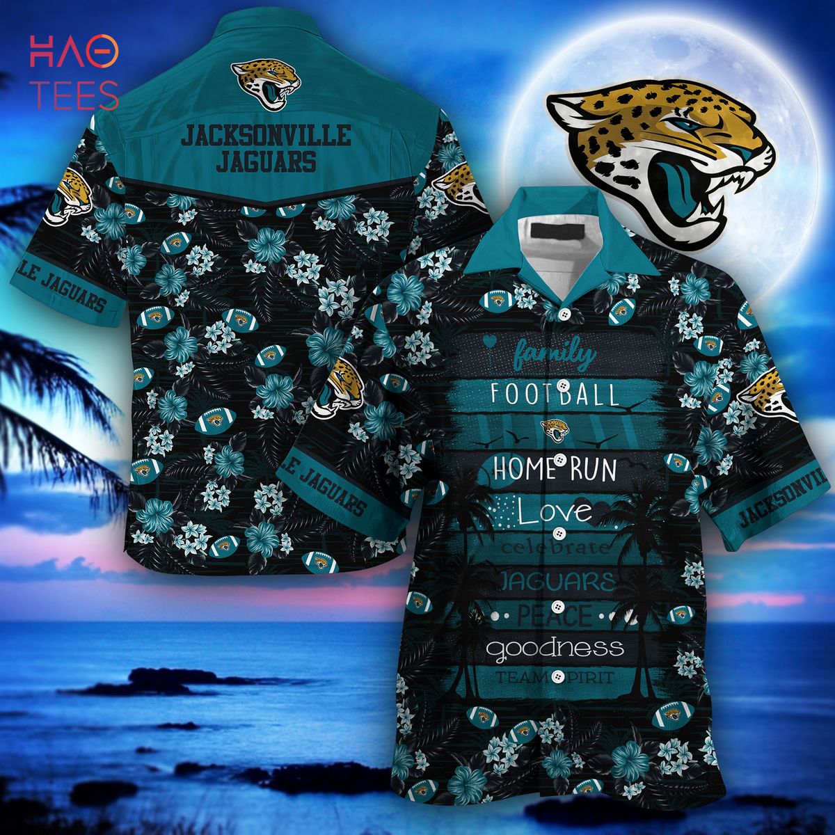 Jacksonville Jaguars Nfl Football Hawaiian Shirt And Short Beach