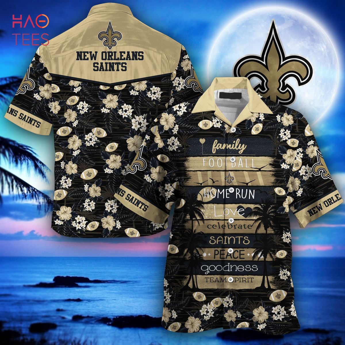 NEW Orleans Saints NFL Hawaiian Shirt NEW Orleans Saints NFL Hawaiian Shirt